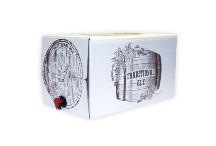 20 litre printed ale box - Bag in Box